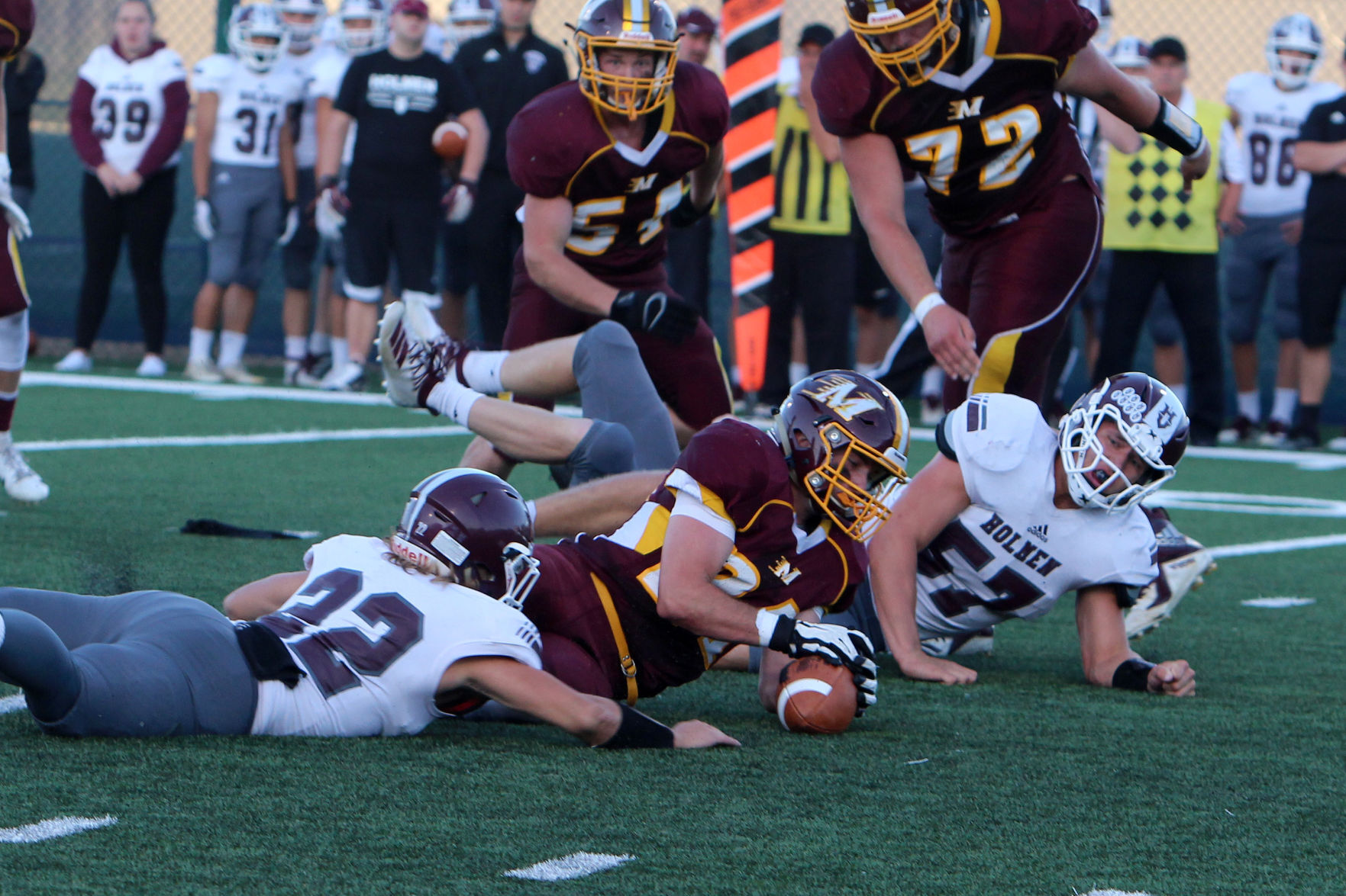 Holmen at Menomonie football 8-29-19